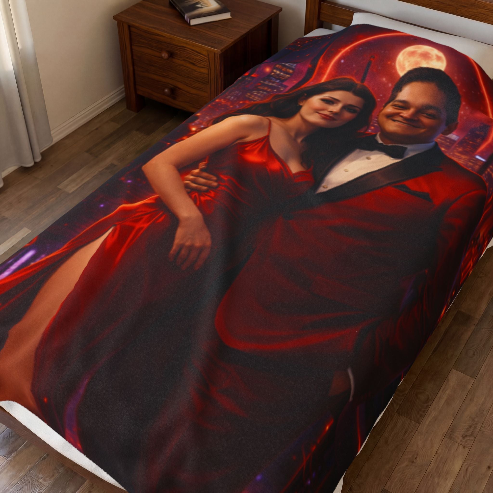 Make Your Own Velveteen Plush Blanket —Customized  Portrait Throw
