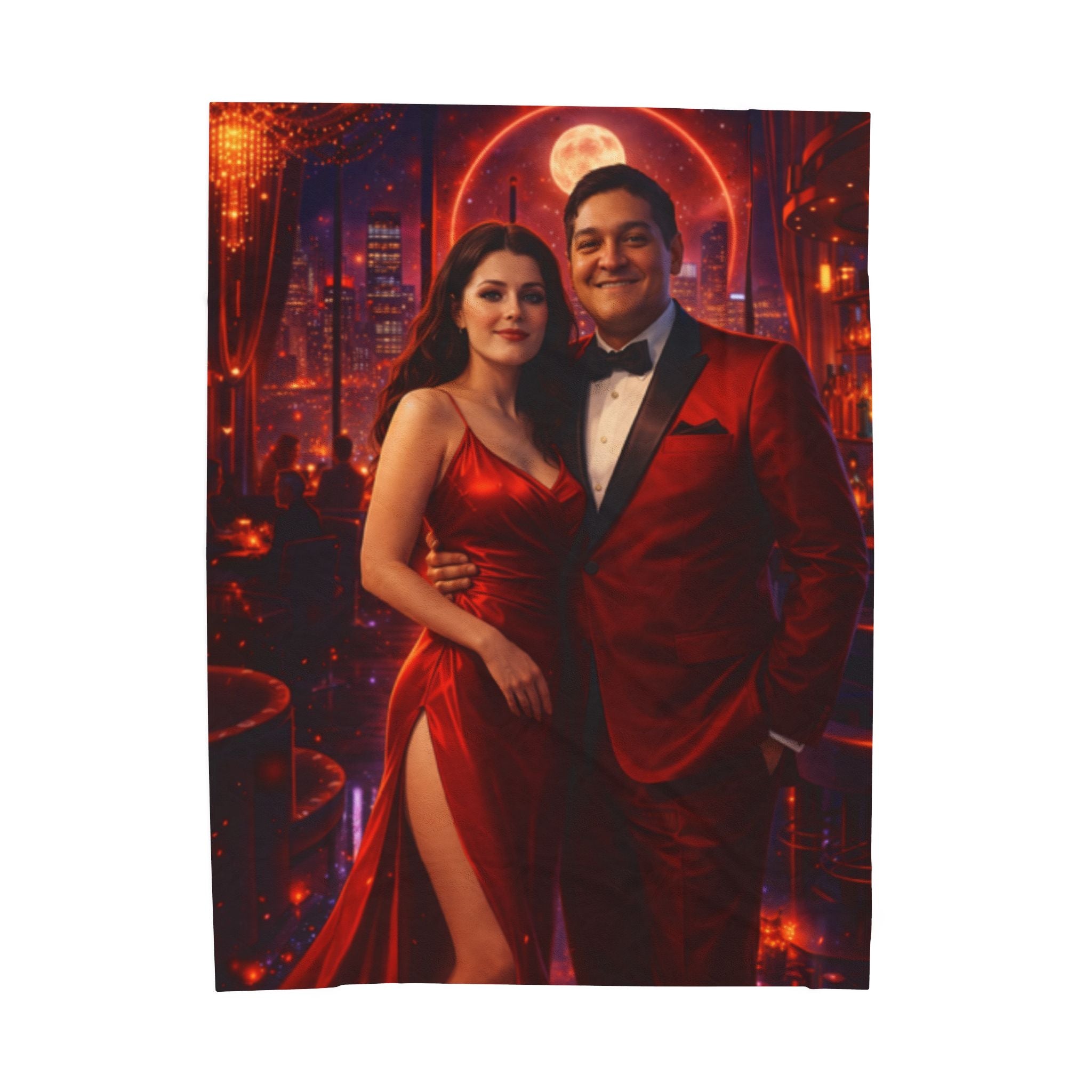 Make Your Own Velveteen Plush Blanket —Customized  Portrait Throw