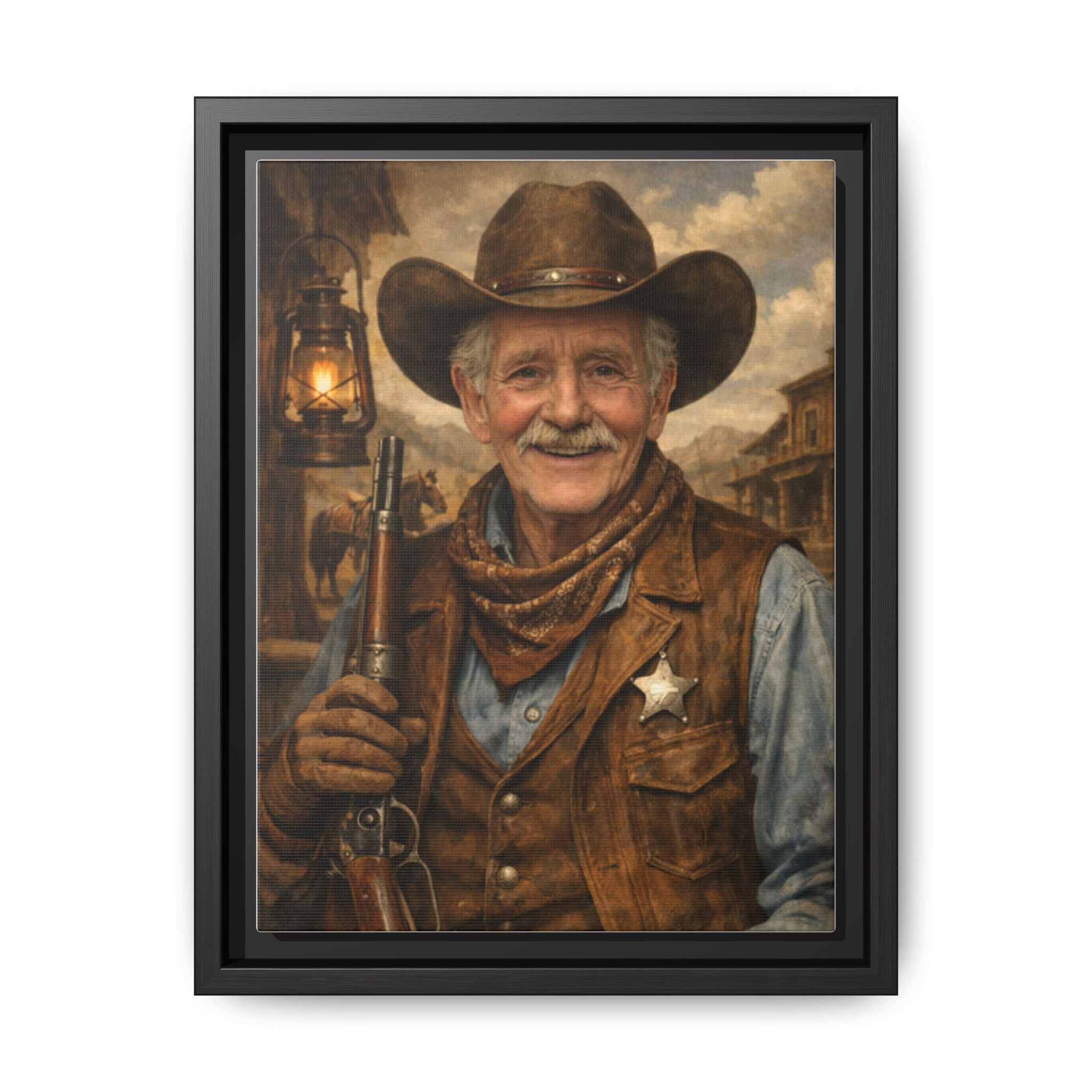 Make Your Own Framed Matte Canvas — Personalized Portrait