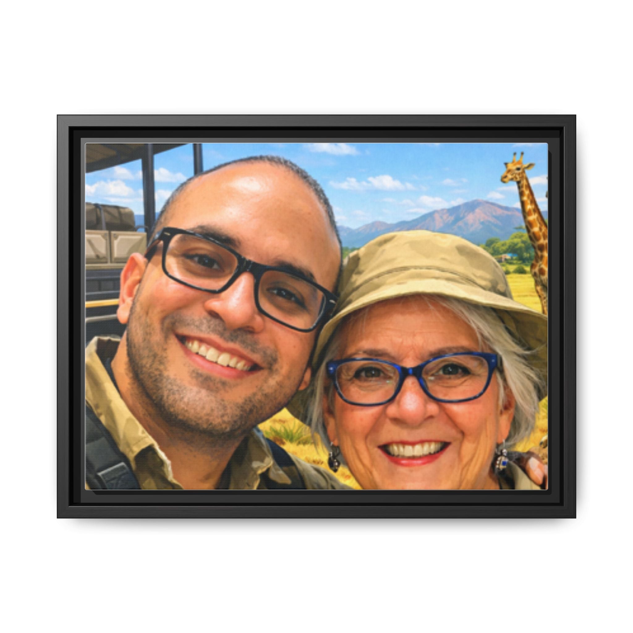 Make Your Own Framed Matte Canvas — Personalized Portrait