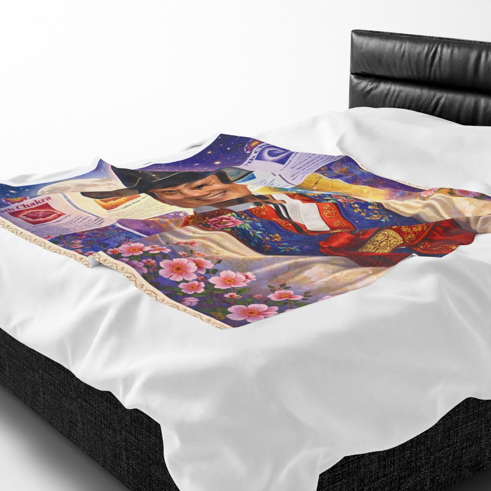 Make Your Own Velveteen Plush Blanket —Customized  Portrait Throw