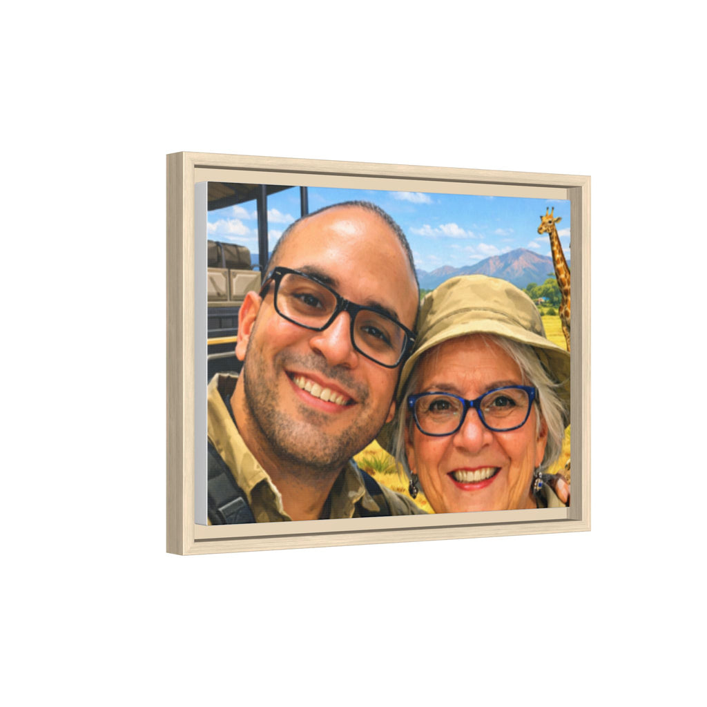 Make Your Own Framed Matte Canvas — Personalized Portrait