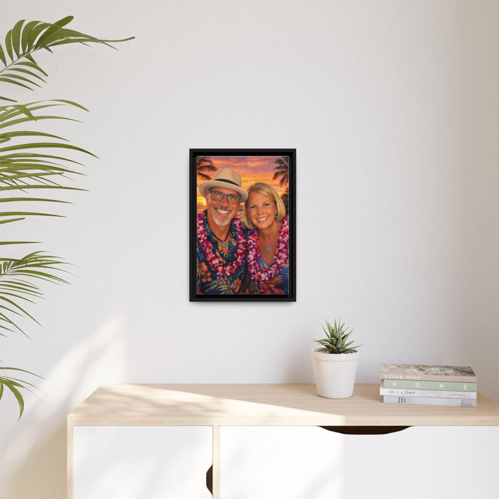 Make Your Own Framed Matte Canvas — Personalized Portrait