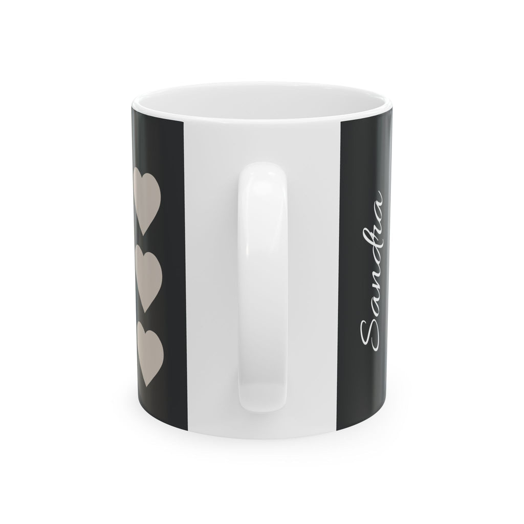 Grandma Biker Mug – Personalized 'Sandra' Ceramic Coffee Cup (11oz, 15oz)