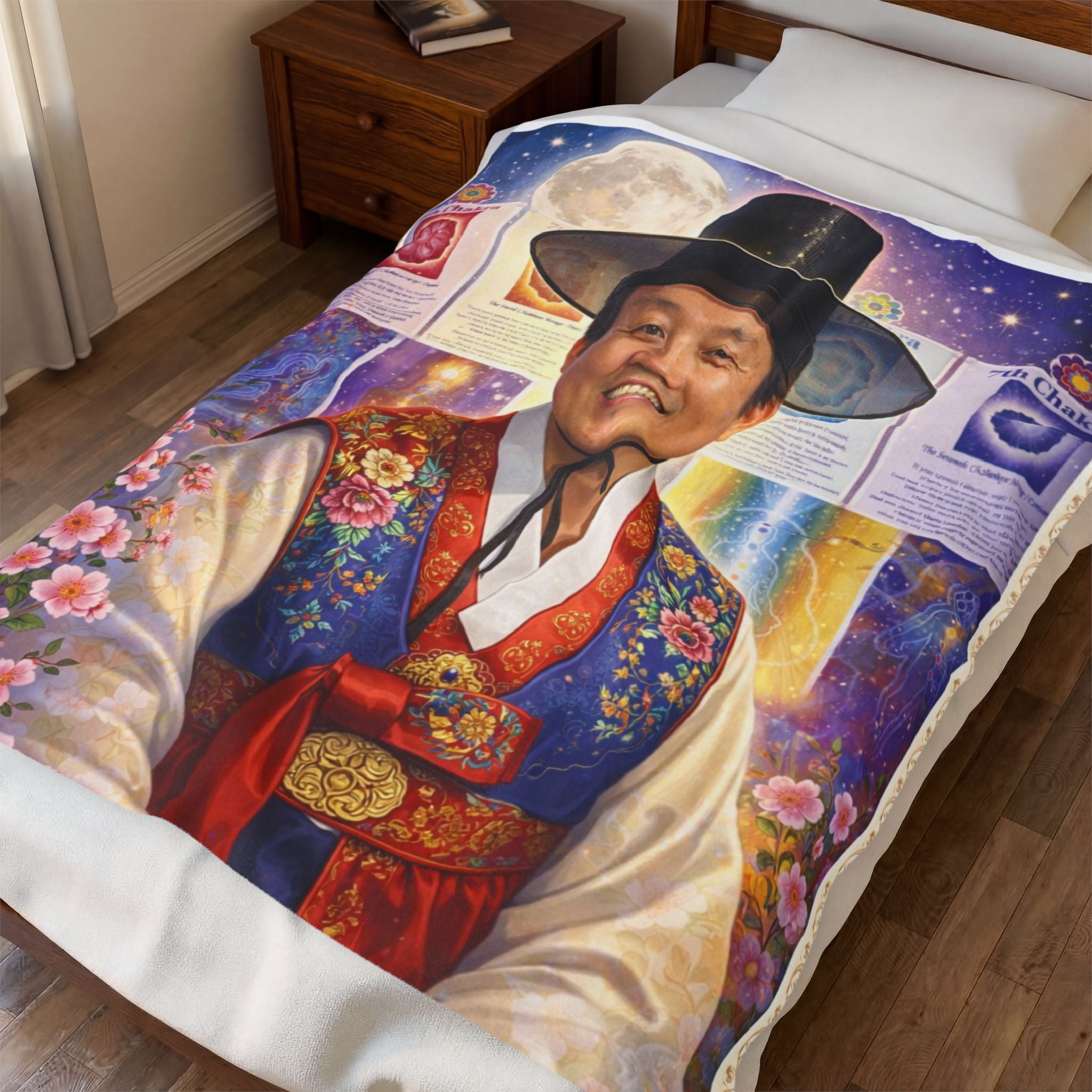 Make Your Own Velveteen Plush Blanket —Customized  Portrait Throw