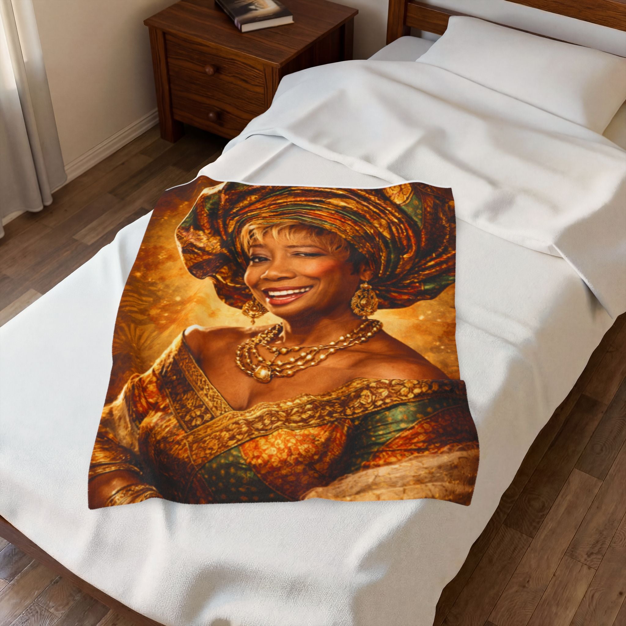 Make Your Own Velveteen Plush Blanket —Customized  Portrait Throw
