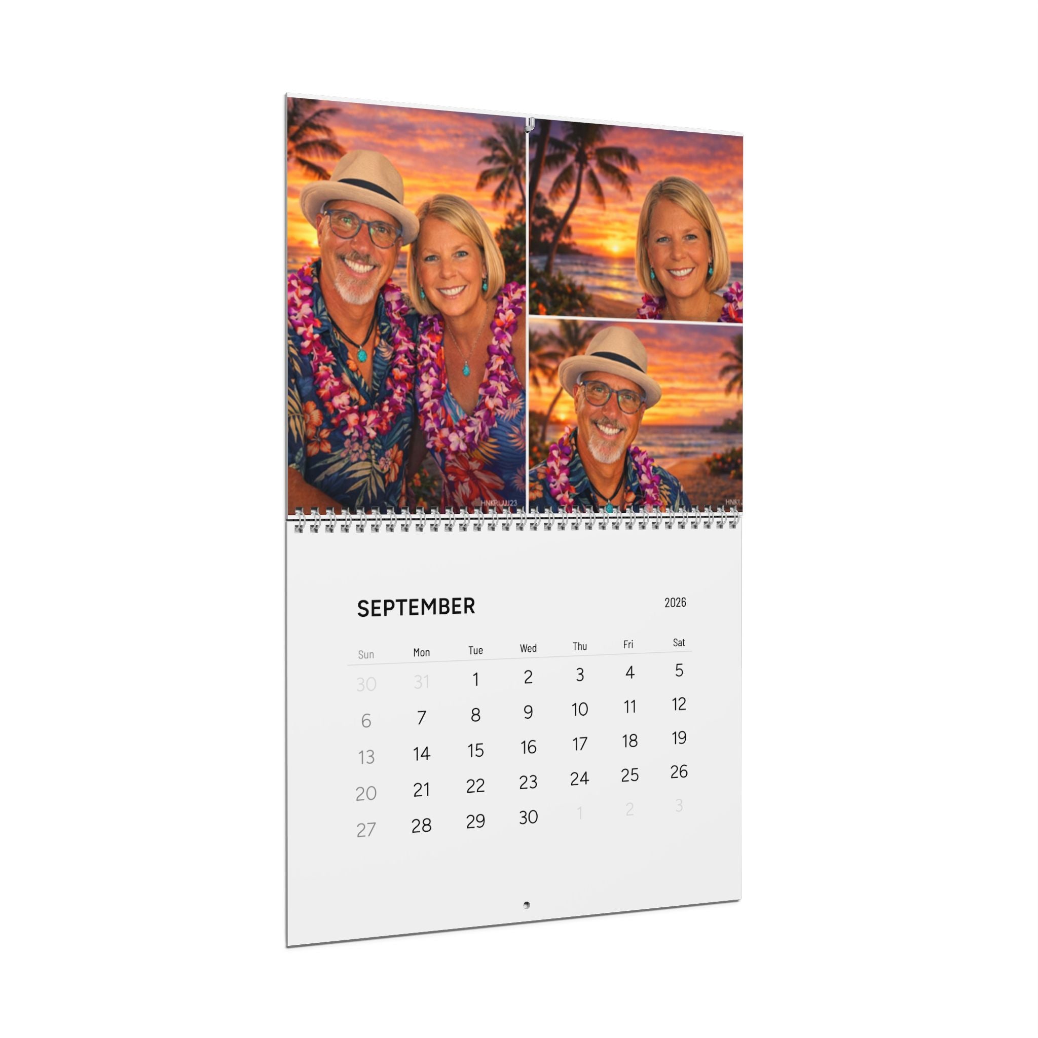 Personalized Photo Wall Calendar 2026 — Custom Family & Travel Memories Calendar