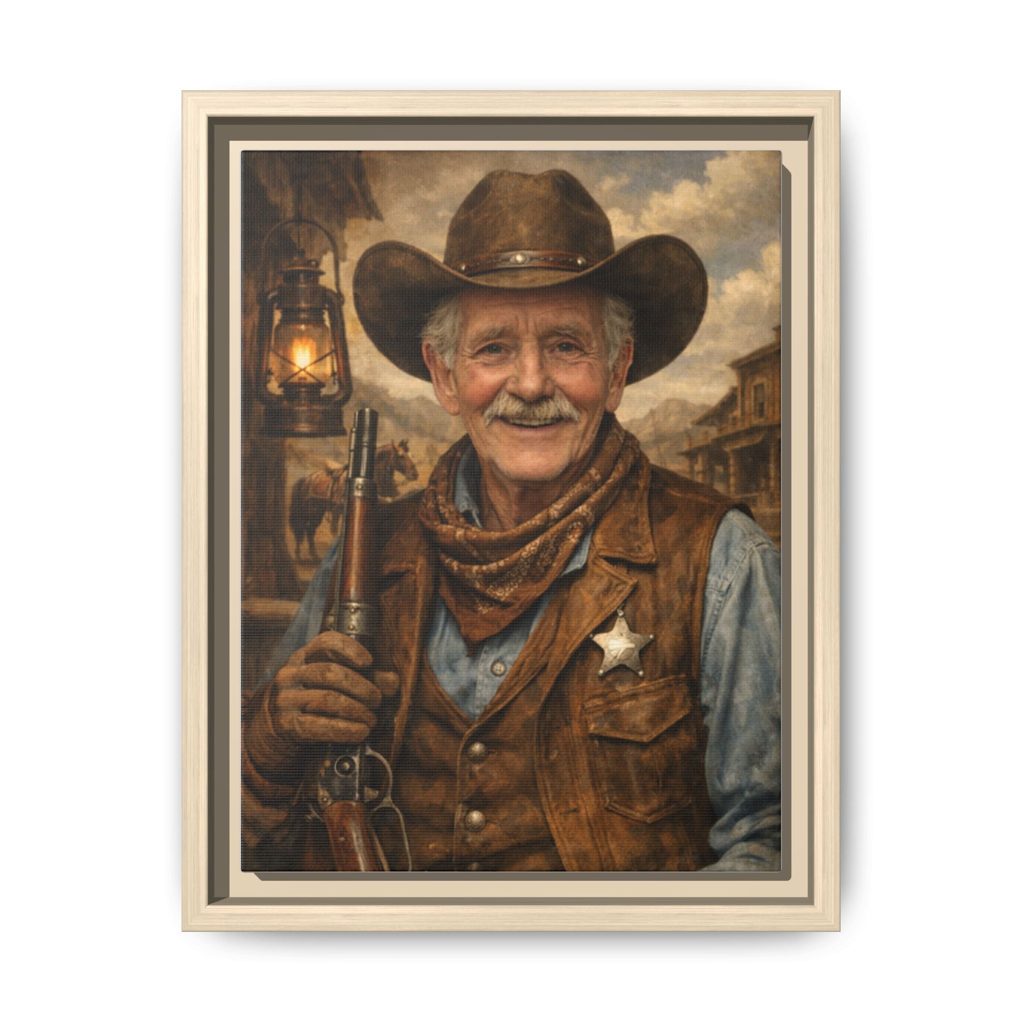 Make Your Own Framed Matte Canvas — Personalized Portrait