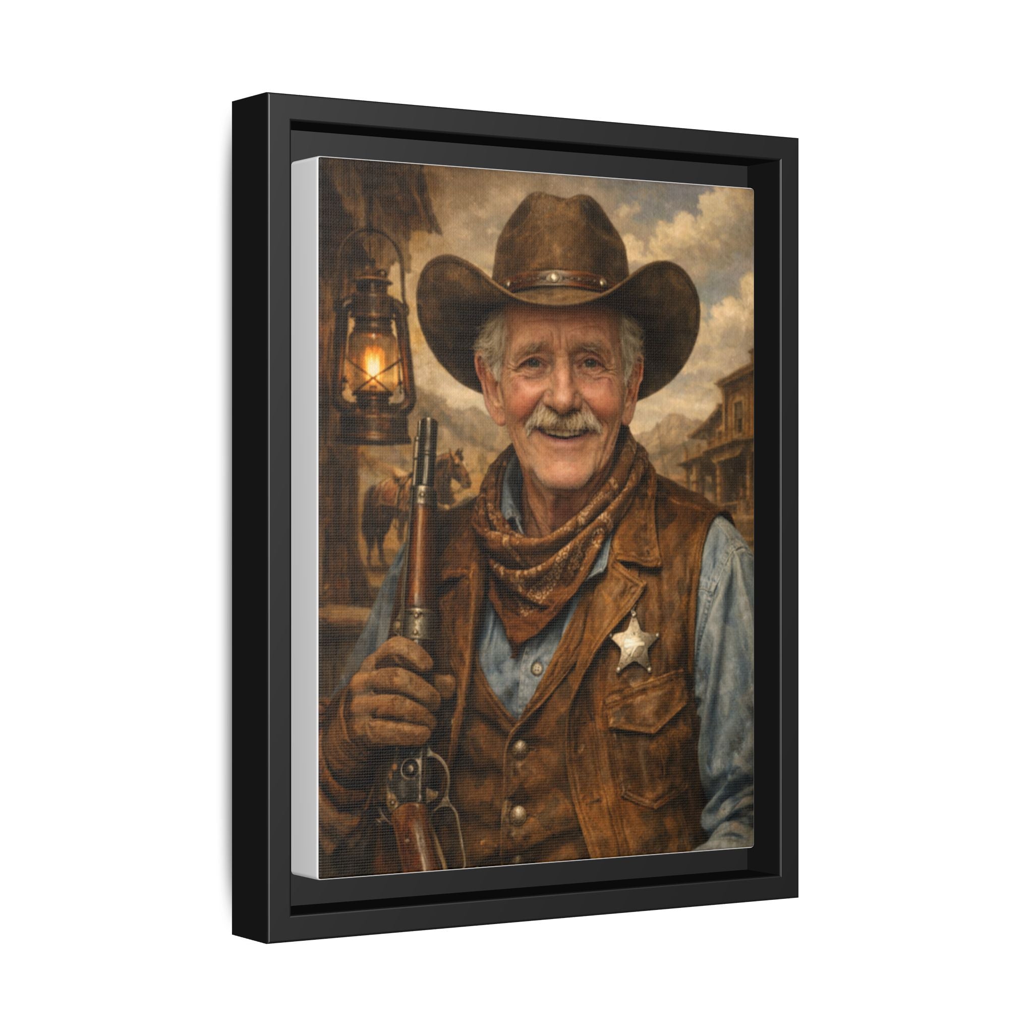 Make Your Own Framed Matte Canvas — Personalized Portrait