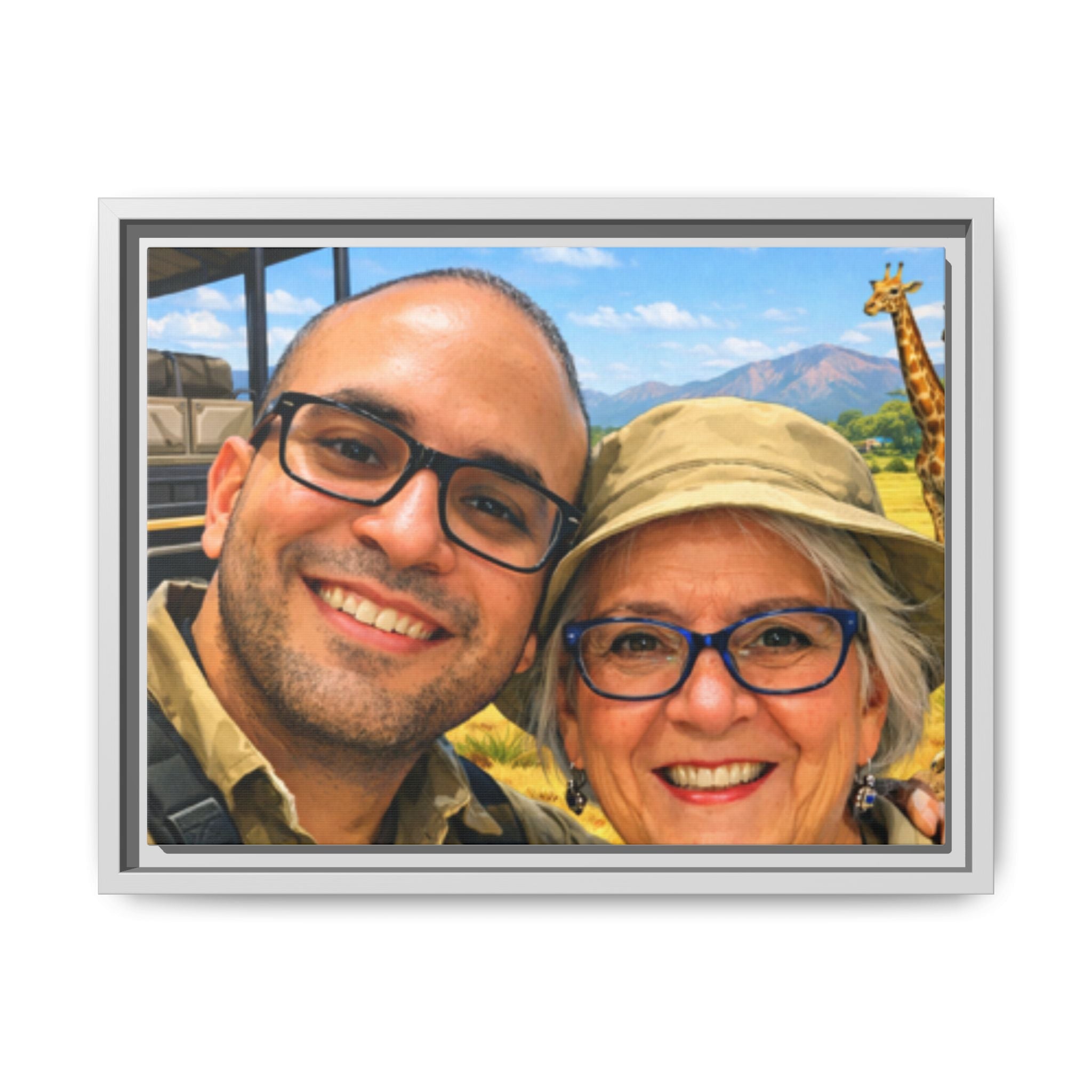 Make Your Own Framed Matte Canvas — Personalized Portrait