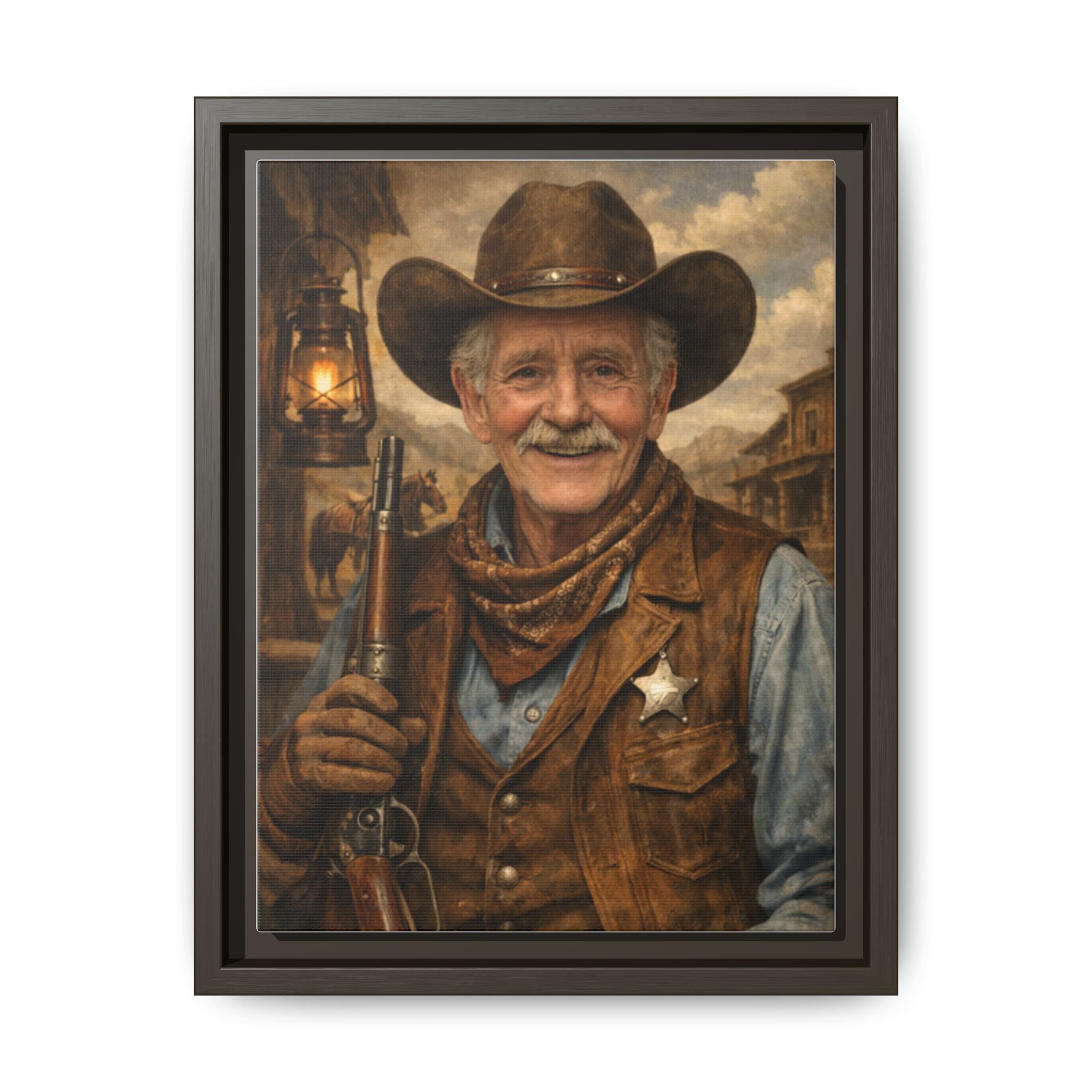 Make Your Own Framed Matte Canvas — Personalized Portrait