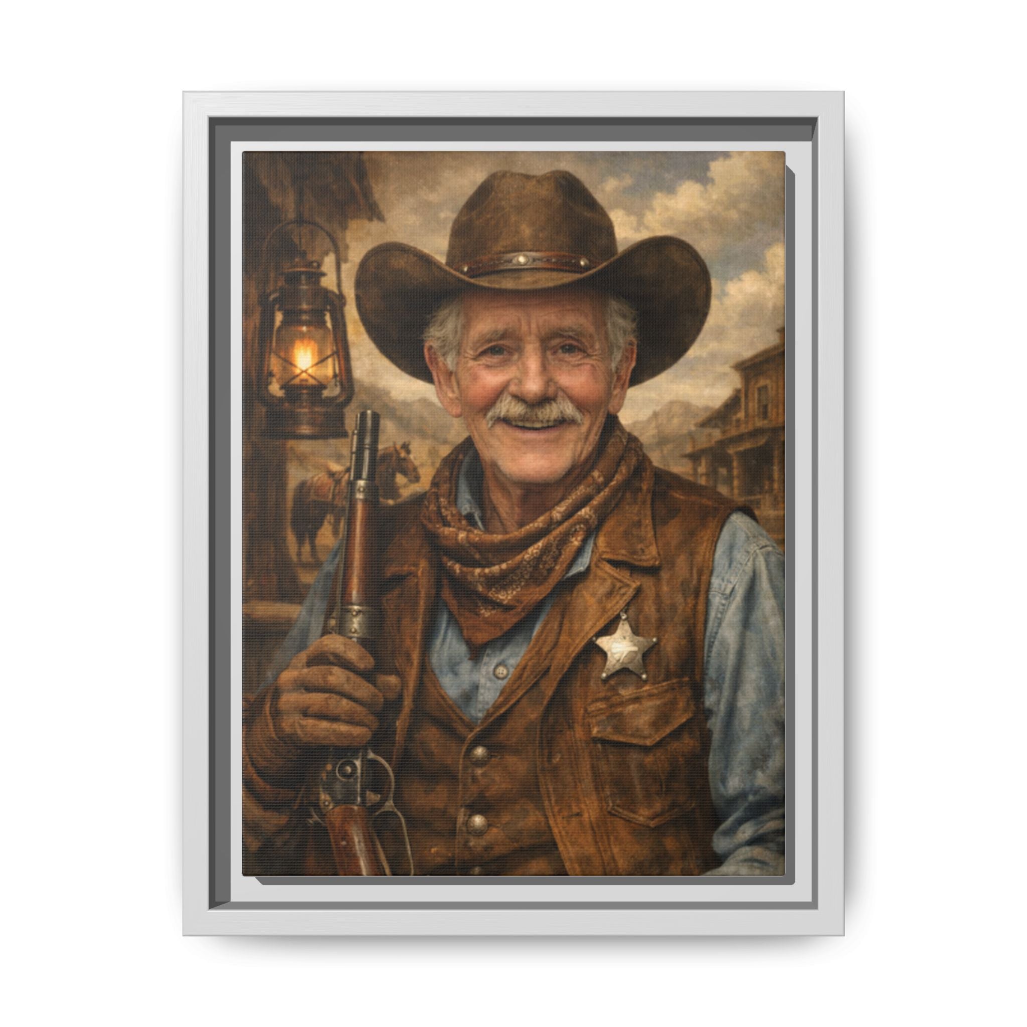 Make Your Own Framed Matte Canvas — Personalized Portrait